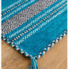 KELIM Teal Cotton & Chenille Rug - Image 2
