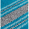 KELIM Teal Cotton & Chenille Rug - Image 3
