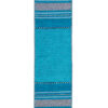 KELIM Teal Cotton & Chenille Rug - Image 4
