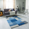 LEXUS Blue Wool Rug - Image 6