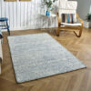 MILANO Blue Wool Rug - Image 4