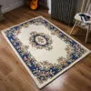 PRIME ROYAL Cream/Blue Wool Rug - Image 7