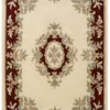 PRIME ROYAL Cream/Red Wool Rug