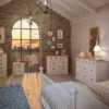 NOLA 5 Drawer Chest in White and Pine - Image 6