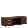 IMPERIAL Wide 4 Drawers TV Cabinet in Dark Mahogany Melamine