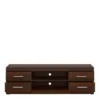 IMPERIAL Wide 4 Drawers TV Cabinet in Dark Mahogany Melamine - Image 7