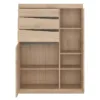 KENSINGTON 2 Doors 3 Drawers Cabinet in Oak - Image 7