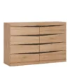 KENSINGTON 4+4 Wide Chest of Drawers in Oak
