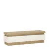 LYON 2 Drawers TV Cabinet (Including LED Lighting) in Riviera Oak and White High Gloss