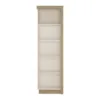 LYON Bookcase (LH) in Riviera Oak and White High Gloss - Image 6