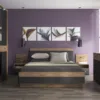 MONACO 1 Drawer Bedside with Open Shelf (RH) in Oak - Image 5
