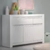 NOVI 3 Doors 3 Drawers Cabinet in Alpine White - Image 2