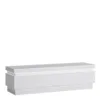 LYON 2 Drawers TV Cabinet (Including LED Lighting) in White and High Gloss