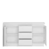 LYON 2 Doors 3 Drawers Sideboard (Including LED Lighting) in White and High Gloss - Image 5