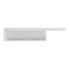 LYON 130cm Wall Shelf in White and High Gloss - Image 2