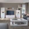 LYON Designer Coffee Table in White and High Gloss - Image 3