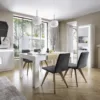 LYON Tall Narrow Display Cabinet (LHD) (Including LED Lighting) in White and High Gloss - Image 2