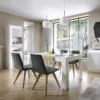 LYON Tall Narrow Display Cabinet (RHD) (Including LED Lighting) in White and High Gloss - Image 2