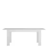 LYON Large Extending Dining Table 160/200cm in White and High Gloss - Image 4