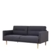 LARVIK 2.5 Seater Sofa - Anthracite with Oak Legs - Image 7
