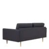 LARVIK 2.5 Seater Sofa - Anthracite with Oak Legs - Image 6