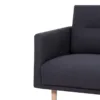 LARVIK 2.5 Seater Sofa - Anthracite with Oak Legs - Image 4
