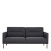LARVIK 2.5 Seater Sofa - Anthracite with Black Legs