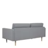 LARVIK 2.5 Seater Sofa - Grey with Oak Legs - Image 6