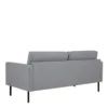 LARVIK 2.5 Seater Sofa - Grey with Black Legs - Image 6