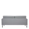 LARVIK 2.5 Seater Sofa - Grey with Black Legs - Image 5