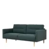 LARVIK 2.5 Seater Sofa - Dark Green with Oak Legs - Image 7