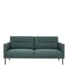 LARVIK 2.5 Seater Sofa - Dark Green with Black Legs