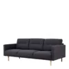 LARVIK 3 Seater Sofa in Anthracite with Oak Legs - Image 7