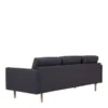 LARVIK 3 Seater Sofa in Anthracite with Oak Legs - Image 6