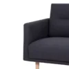 LARVIK 3 Seater Sofa in Anthracite with Oak Legs - Image 4