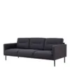 LARVIK 3 Seater Sofa in Anthracite with Black Legs - Image 7