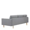 LARVIK 3 Seater Sofa in Grey with Oak Legs - Image 6