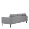 LARVIK 3 Seater Sofa in Grey with Black Legs - Image 6