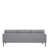 LARVIK 3 Seater Sofa in Grey with Black Legs - Image 5