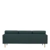 LARVIK 3 Seater Sofa in Dark Green with Oak Legs - Image 5