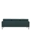LARVIK 3 Seater Sofa in Dark Green with Black Legs - Image 5