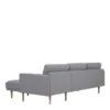 LARVIK Chaiselongue Sofa (LH) in Grey with Oak Legs - Image 6