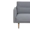 LARVIK Chaiselongue Sofa (LH) in Grey with Oak Legs - Image 4