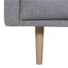 LARVIK Chaiselongue Sofa (LH) in Grey with Oak Legs - Image 3