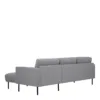 LARVIK Chaiselongue Sofa (RH) in Grey with Black Legs - Image 6