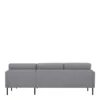 LARVIK Chaiselongue Sofa (RH) in Grey with Black Legs - Image 5