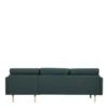 LARVIK Chaiselongue Sofa (RH) in Dark Green with Oak Legs - Image 5