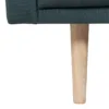 LARVIK Chaiselongue Sofa (RH) in Dark Green with Oak Legs - Image 3