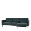 LARVIK Chaiselongue Sofa (RH) in Dark Green with Black Legs - Image 8