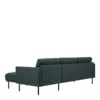 LARVIK Chaiselongue Sofa (RH) in Dark Green with Black Legs - Image 6